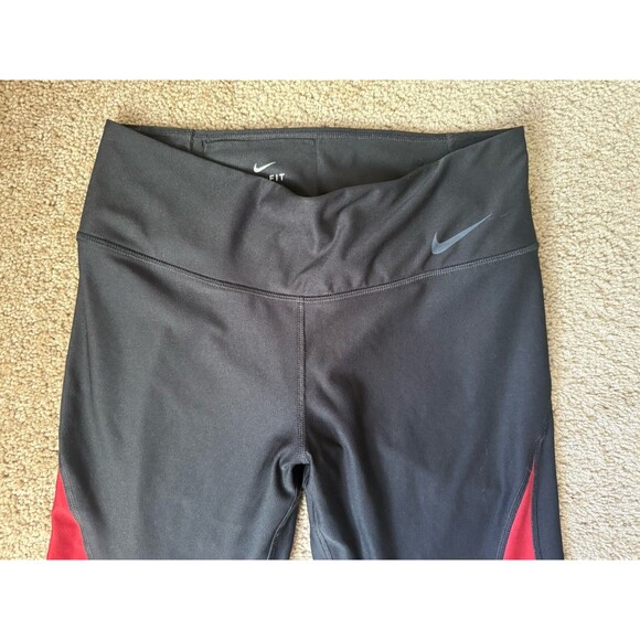 New Nike Power Panel Wrap Tight Training Women's Medium Black Red 923294 Alabama - Picture 3 of 5
